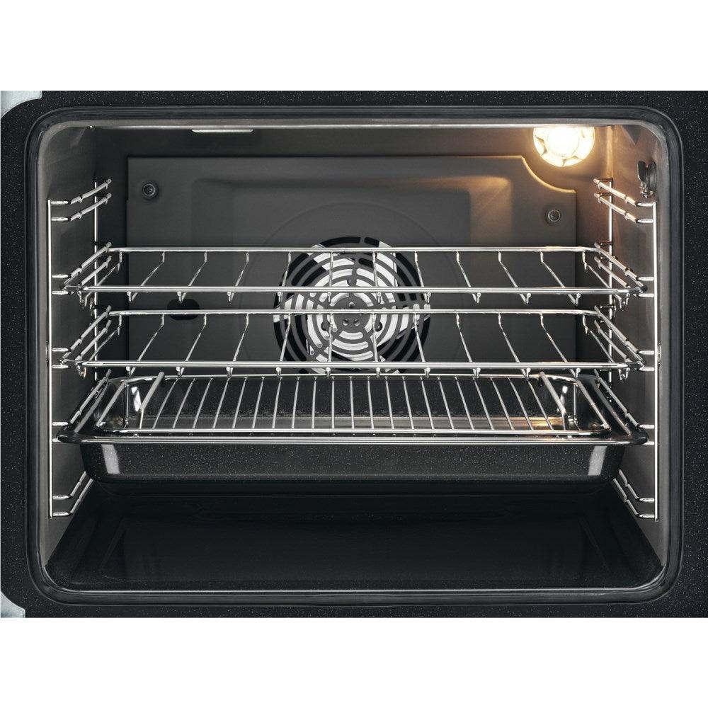 Zanussi 60cm Freestanding Double Oven Cooker With Ceramic Hob - Stainless Steel | ZCV66250XA from DID Electrical - guaranteed Irish, guaranteed quality service. (6977413775548)