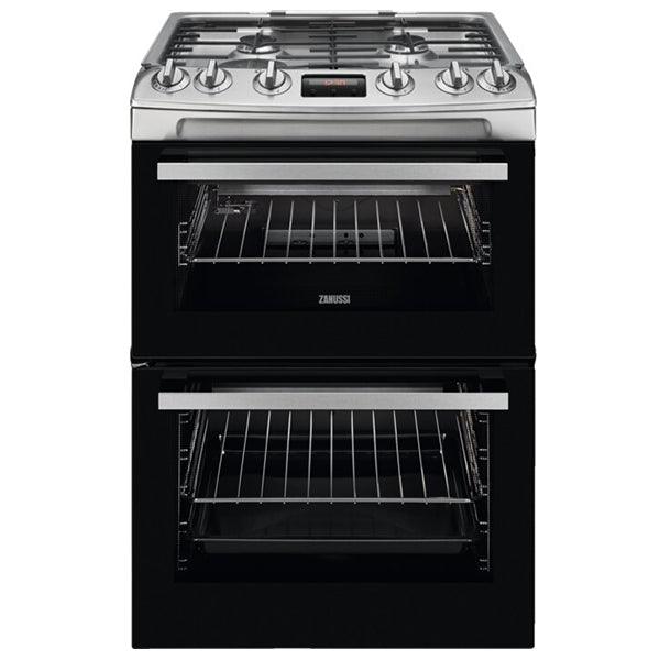 Zanussi 60CM Freestanding Gas Cooker - Stainless Steel | ZCG63260XE from DID Electrical - guaranteed Irish, guaranteed quality service. (6977646067900)