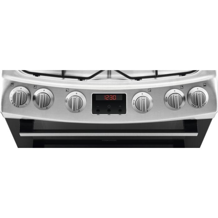 Zanussi 60CM Freestanding Gas Cooker - Stainless Steel | ZCG63260XE from DID Electrical - guaranteed Irish, guaranteed quality service. (6977646067900)