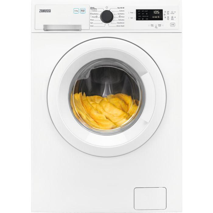 Zanussi 7KG/4KG 1600 Spin Freestanding Washer Dryer - White | ZWD76NB4PW from DID Electrical - guaranteed Irish, guaranteed quality service. (6977614020796)