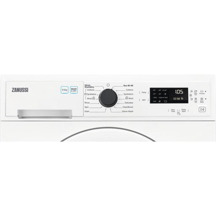 Zanussi 7KG/4KG 1600 Spin Freestanding Washer Dryer - White | ZWD76NB4PW from DID Electrical - guaranteed Irish, guaranteed quality service. (6977614020796)